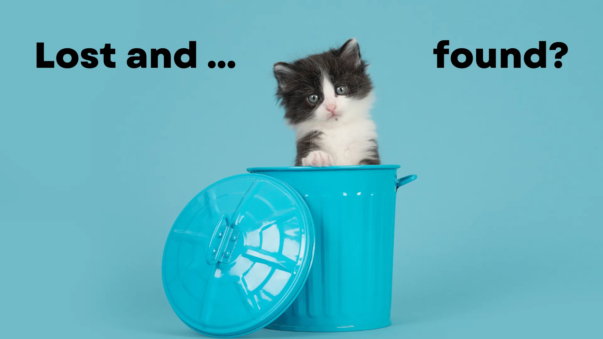 Lost and found trashcan